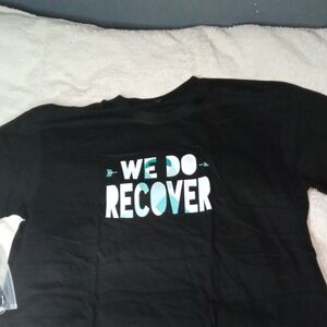 Black Graphic Tee - We Do Recover
